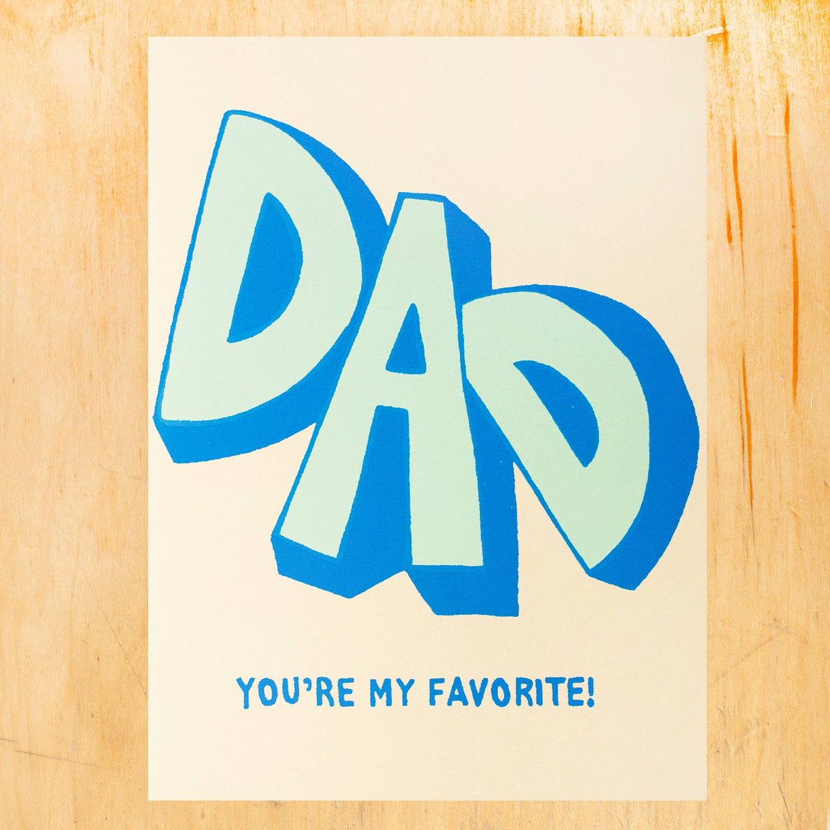 DAD FAVORITE GREETING CARD