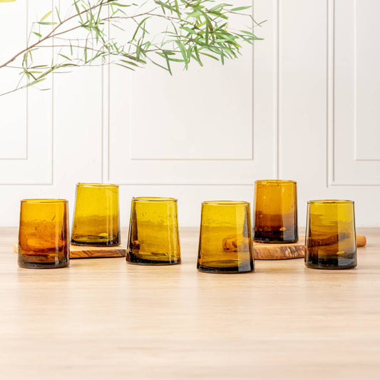 Amber Cone Moroccan Glassware Small | Verve Culture