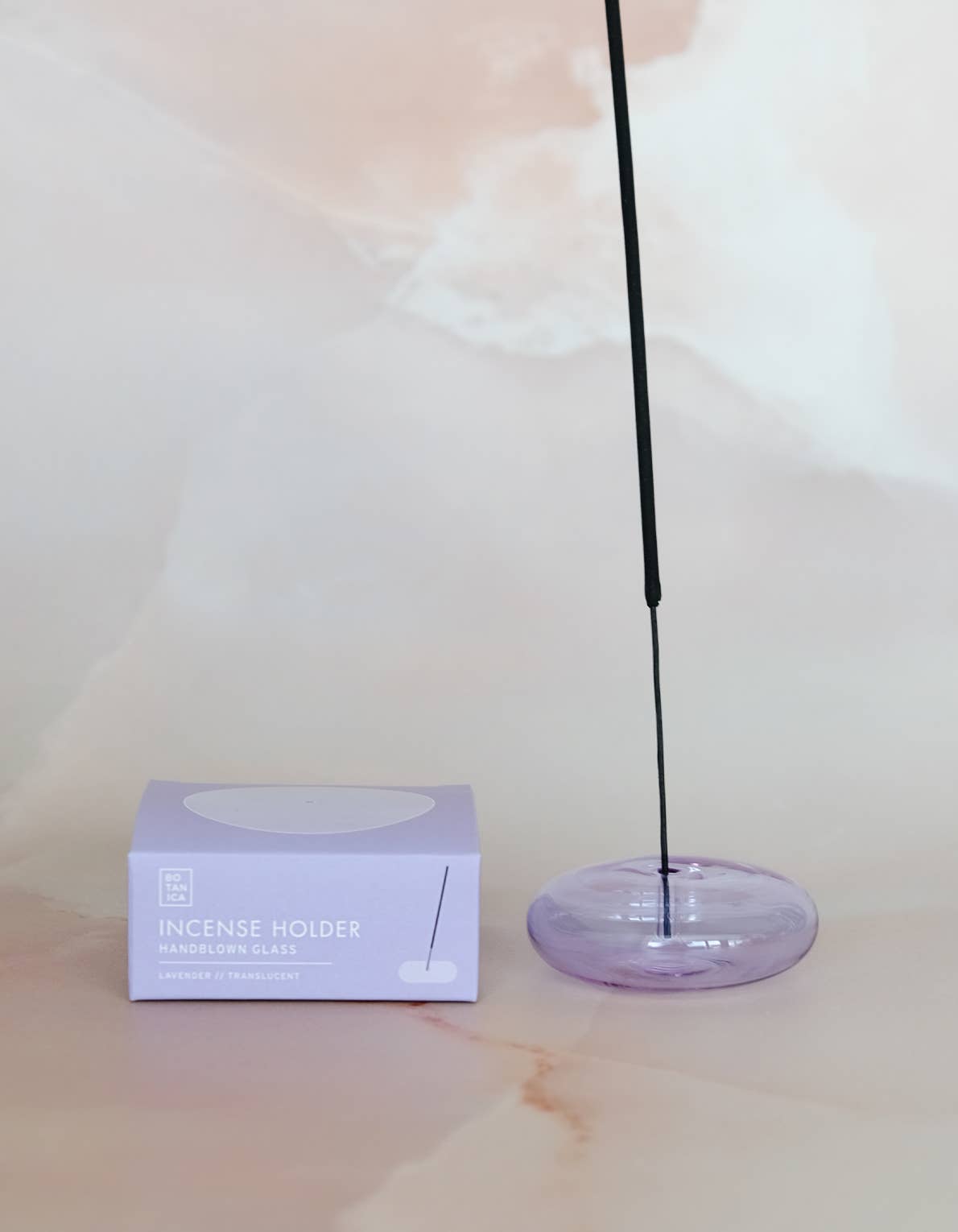 BOTANICA | Glass Bubble Incense Holder - Lavender