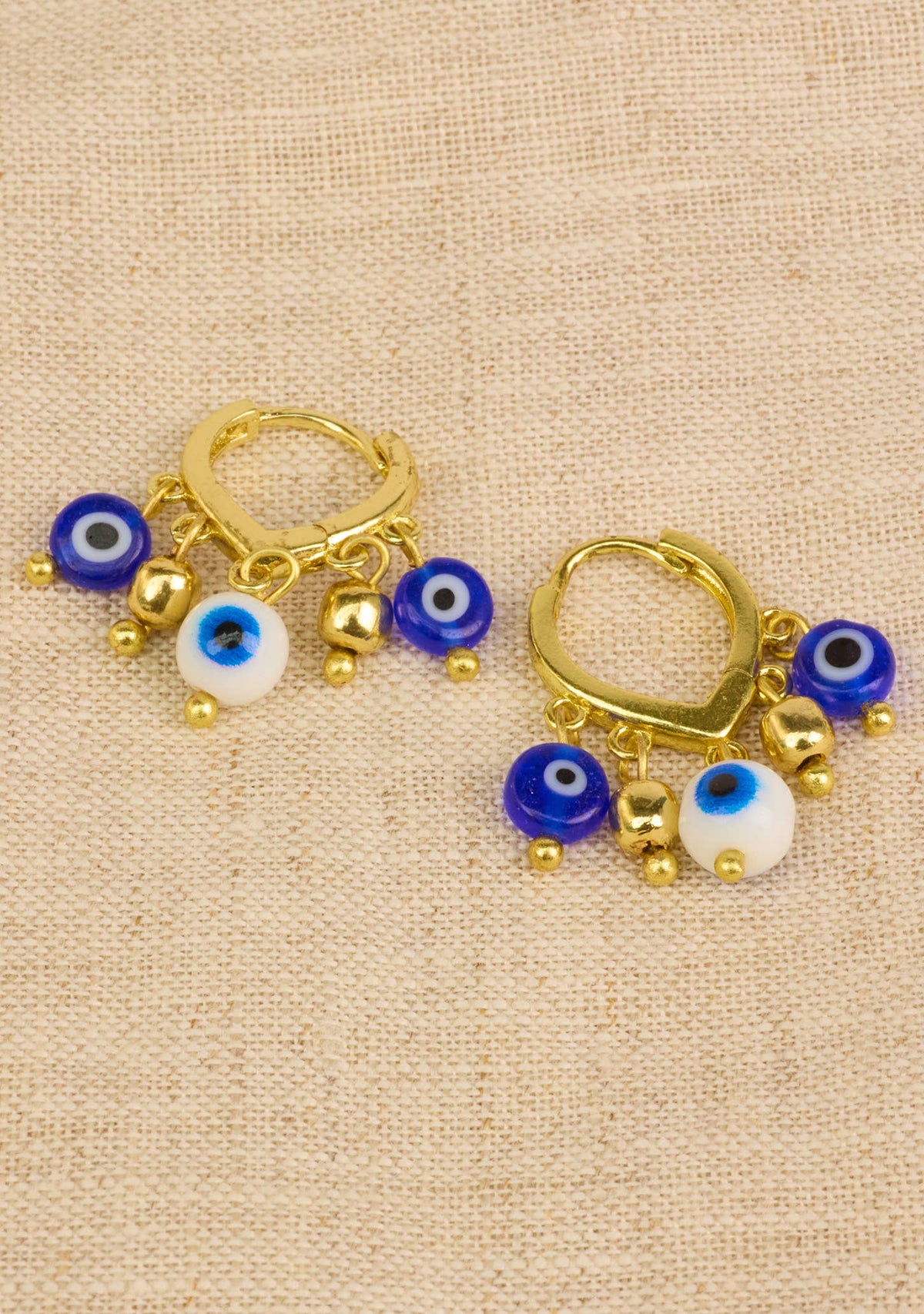 Evil Eye Charm Dangle Earrings | Namaste