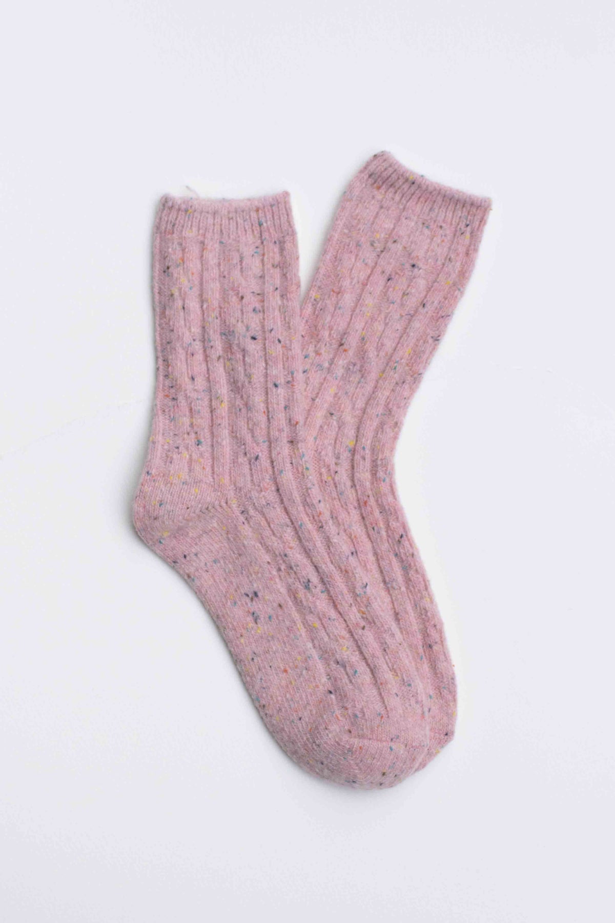 Tiepology | Wool Blend Speckled Knit Socks